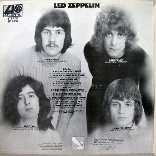 LED ZEPPELIN (студийные альбомы и концертники)